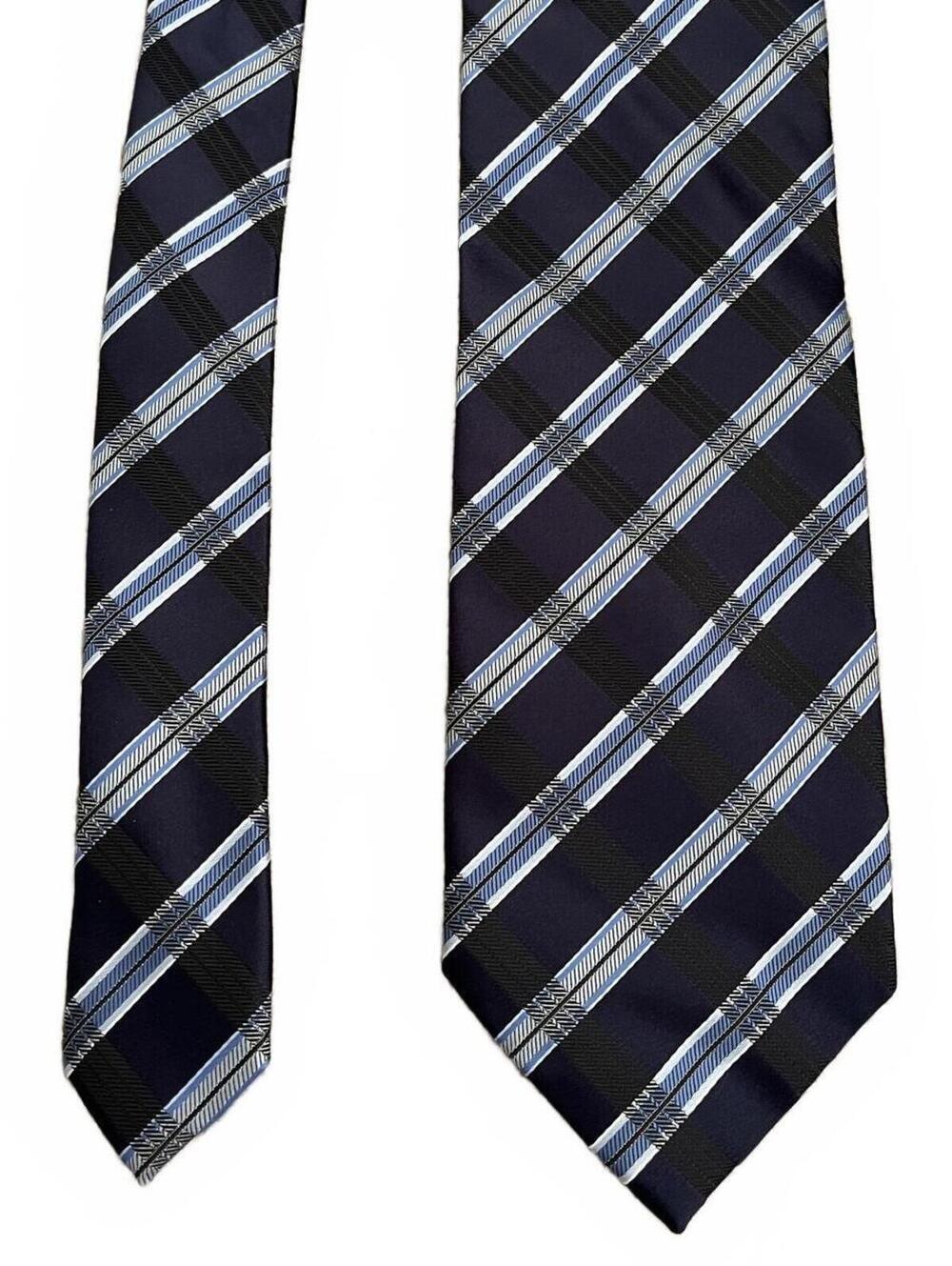Alexander Julian Colours Navy Blue Plaid Men's Tie
